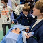 children at a science event